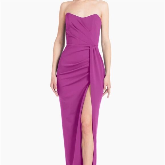 Katie May Pamela Strapless Gown XL Electric Plum GWAC0427 NWT $375 - Picture 5 of 7